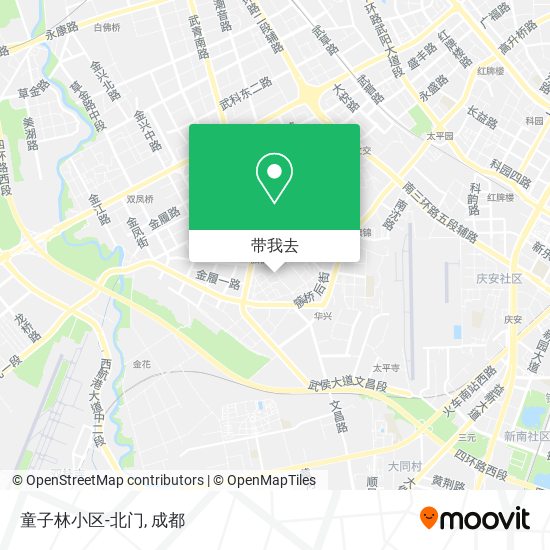 童子林小区-北门地图