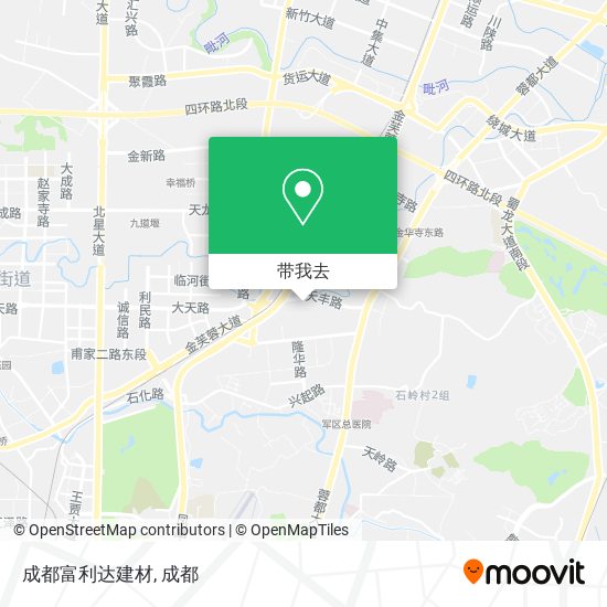 成都富利达建材地图