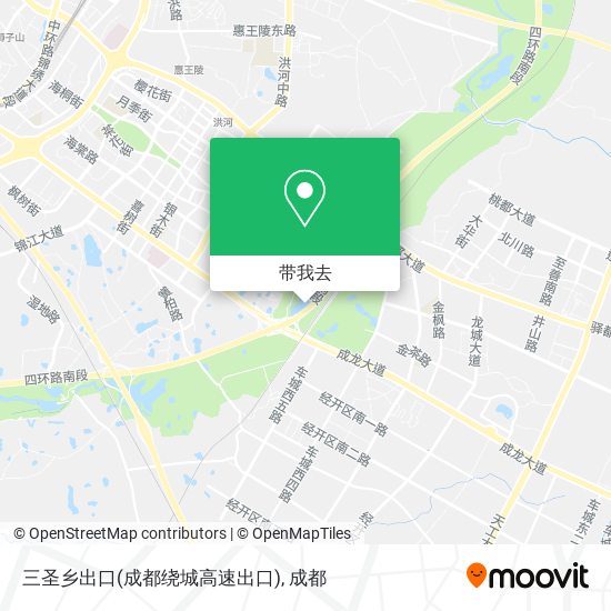 三圣乡出口(成都绕城高速出口)地图