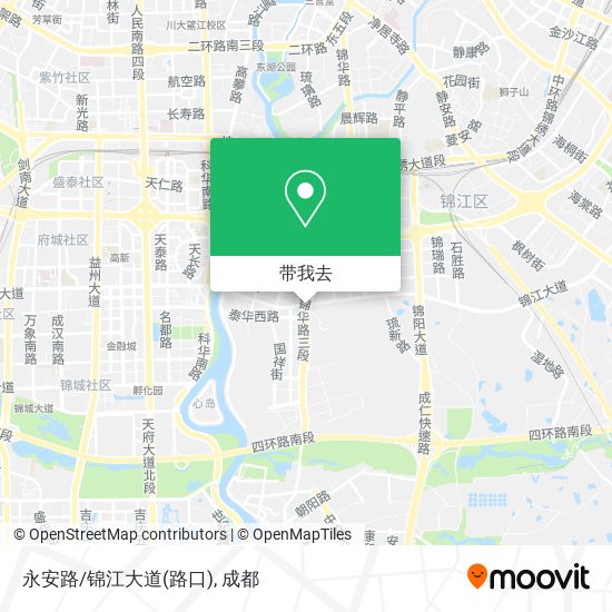 永安路/锦江大道(路口)地图