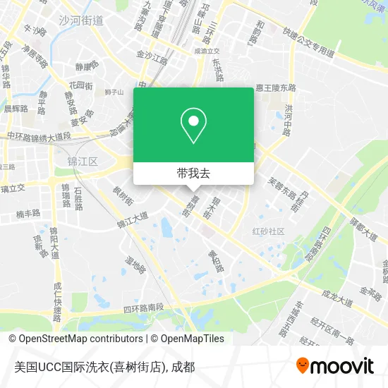 美国UCC国际洗衣(喜树街店)地图
