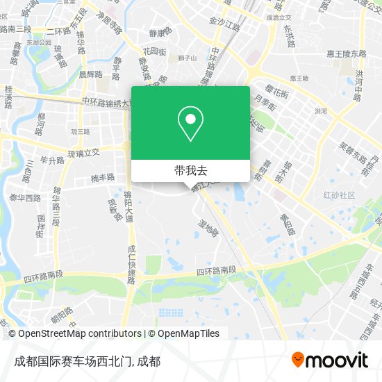 成都国际赛车场西北门地图