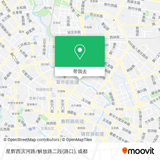星辉西滨河路/解放路二段(路口)地图