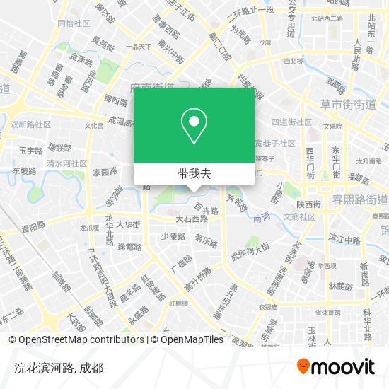 浣花滨河路地图