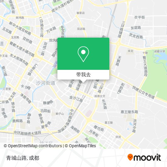 青城山路地图