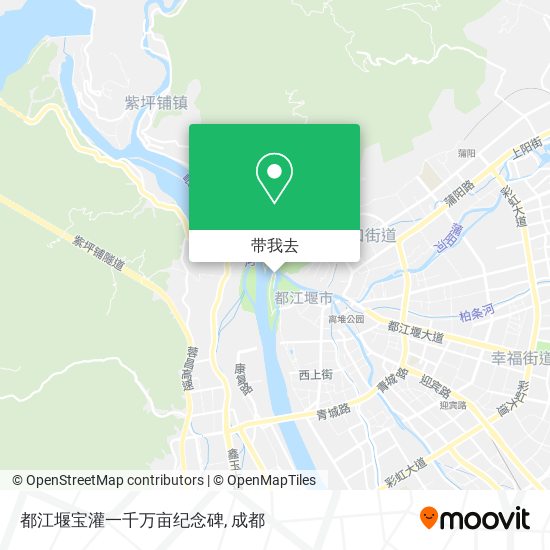 都江堰宝灌一千万亩纪念碑地图