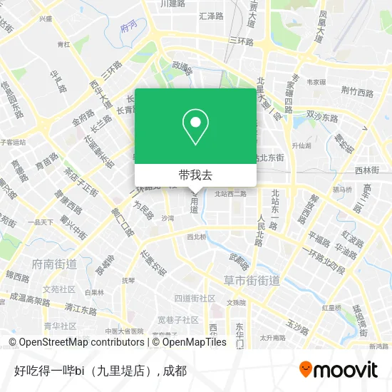 好吃得一哔bi（九里堤店）地图