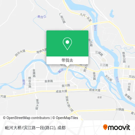 毗河大桥/滨江路一段(路口)地图