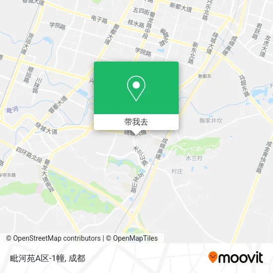 毗河苑A区-1幢地图