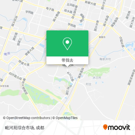 毗河苑综合市场地图