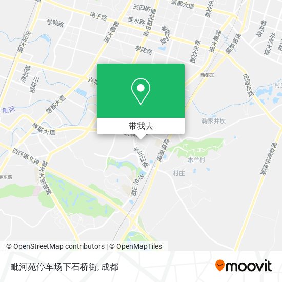 毗河苑停车场下石桥街地图