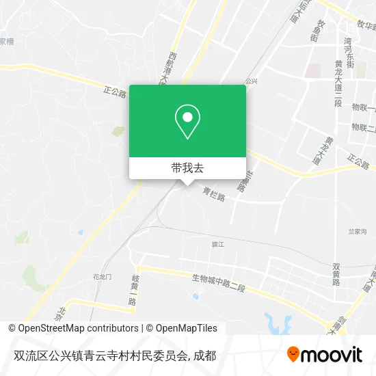 双流区公兴镇青云寺村村民委员会地图
