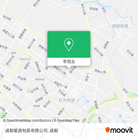 成都紫鼎包装有限公司地图