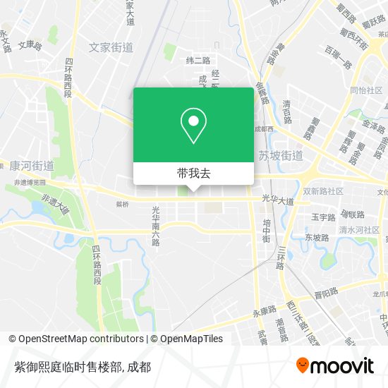 紫御熙庭临时售楼部地图