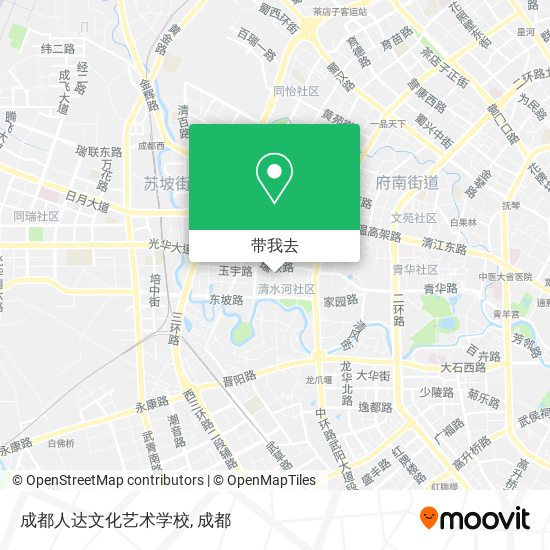 成都人达文化艺术学校地图