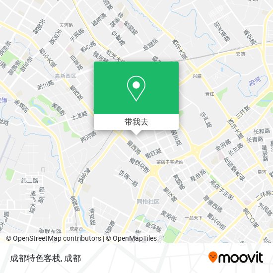 成都特色客栈地图