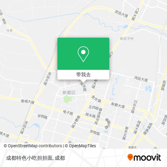 成都特色小吃担担面地图
