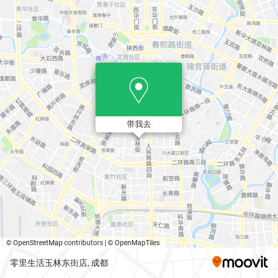 零里生活玉林东街店地图