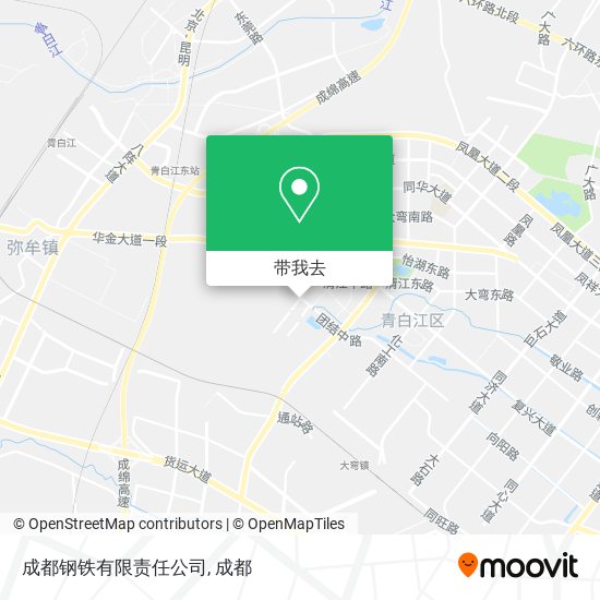 成都钢铁有限责任公司地图