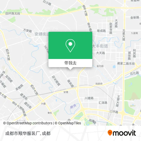 成都市顺华服装厂地图