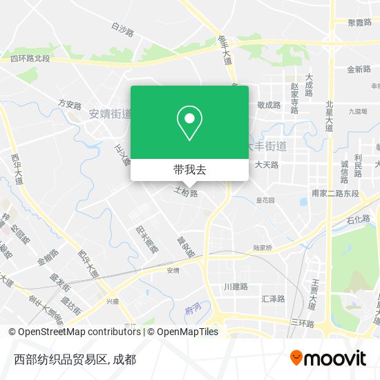 西部纺织品贸易区地图