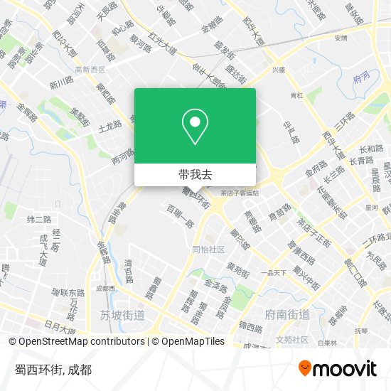 蜀西环街地图