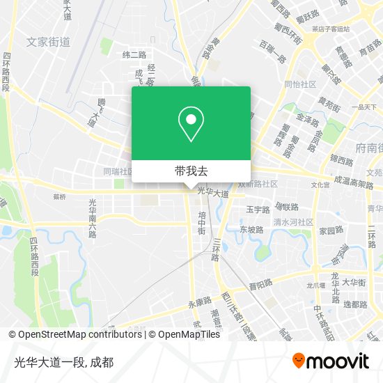 光华大道一段地图