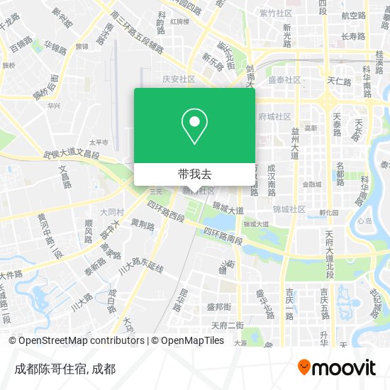 成都陈哥住宿地图