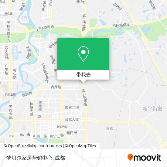梦贝尔家居营销中心地图