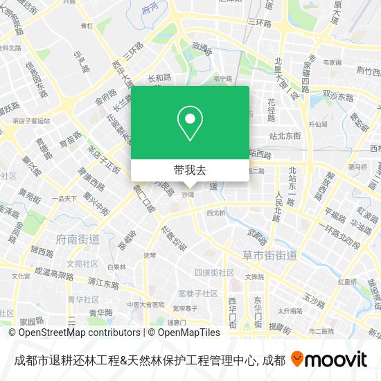成都市退耕还林工程&天然林保护工程管理中心地图
