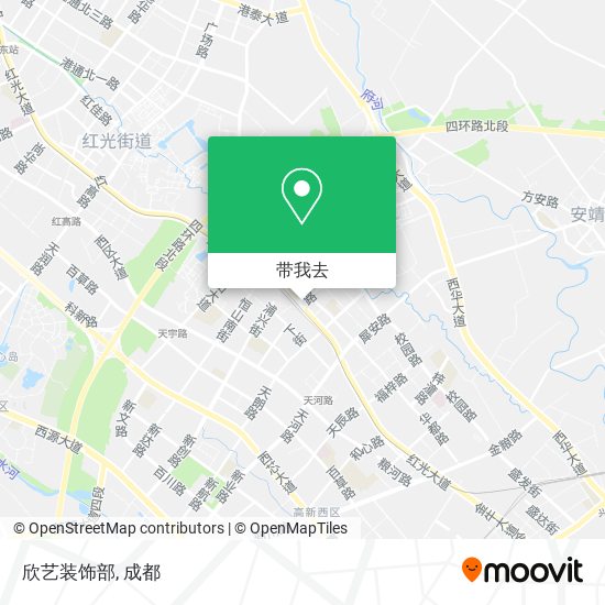欣艺装饰部地图