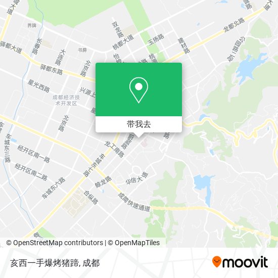 亥西一手爆烤猪蹄地图
