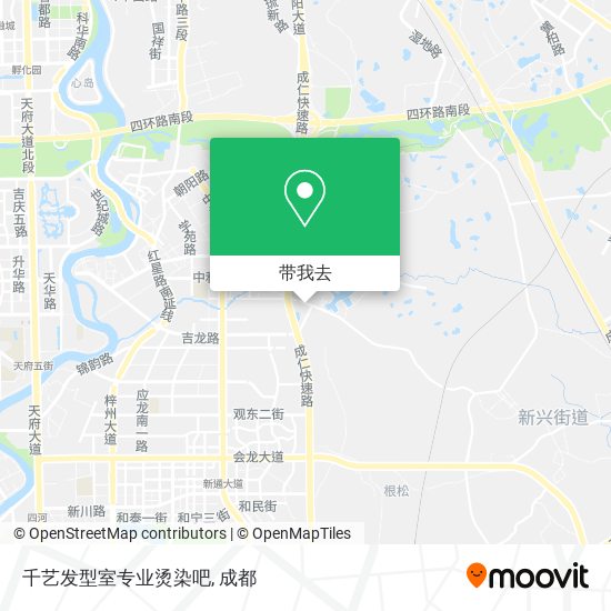 千艺发型室专业烫染吧地图