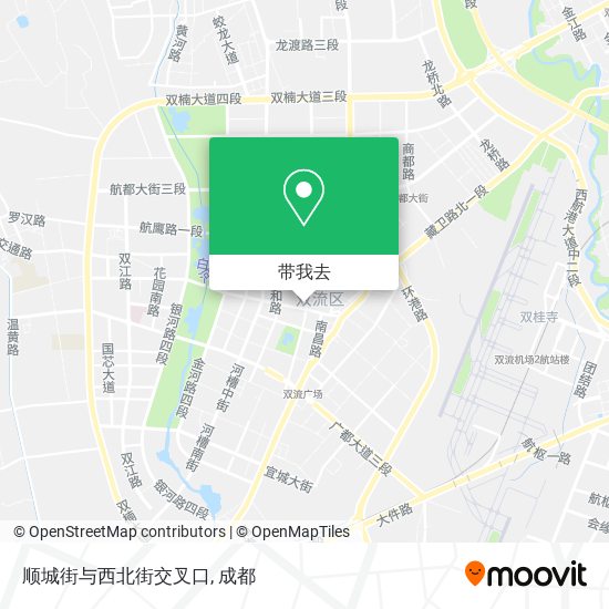 顺城街与西北街交叉口地图