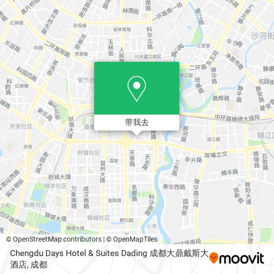 Chengdu Days Hotel & Suites Dading 成都大鼎戴斯大酒店地图