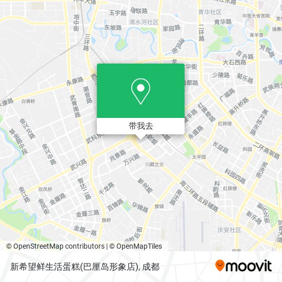 新希望鲜生活蛋糕(巴厘岛形象店)地图