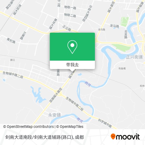 剑南大道南段/剑南大道辅路(路口)地图