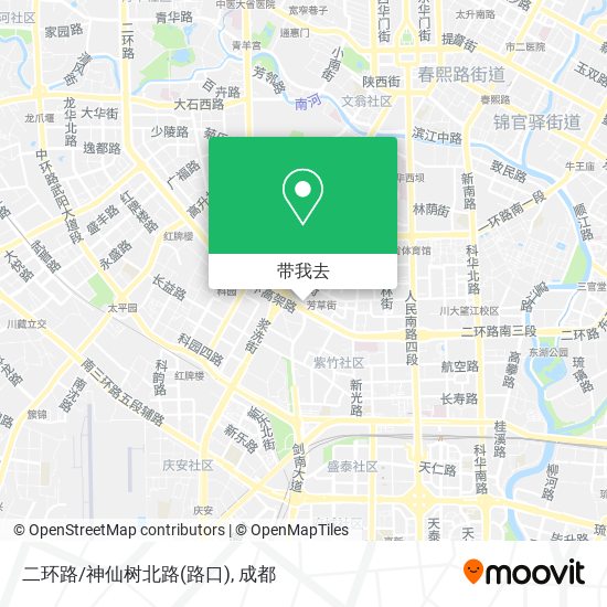 二环路/神仙树北路(路口)地图