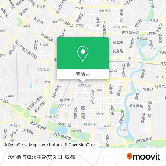 博雅街与成汉中路交叉口地图