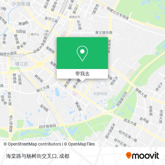 海棠路与杨树街交叉口地图