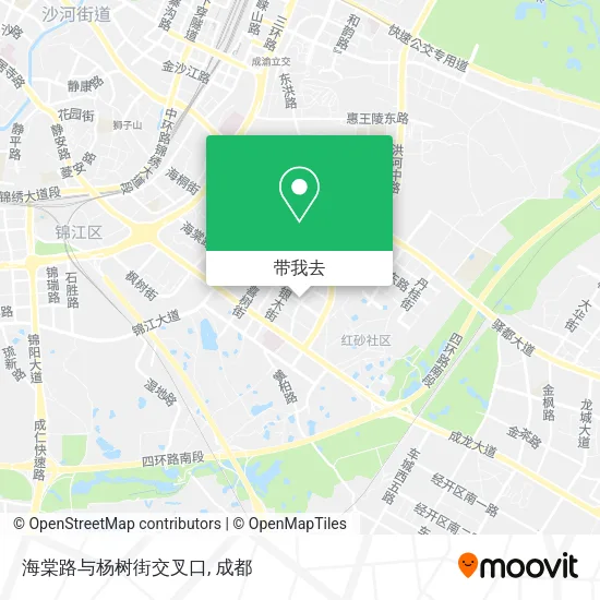 海棠路与杨树街交叉口地图