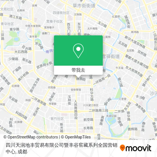 四川天润地丰贸易有限公司暨丰谷窖藏系列全国营销中心地图