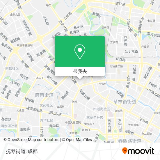 抚琴街道地图
