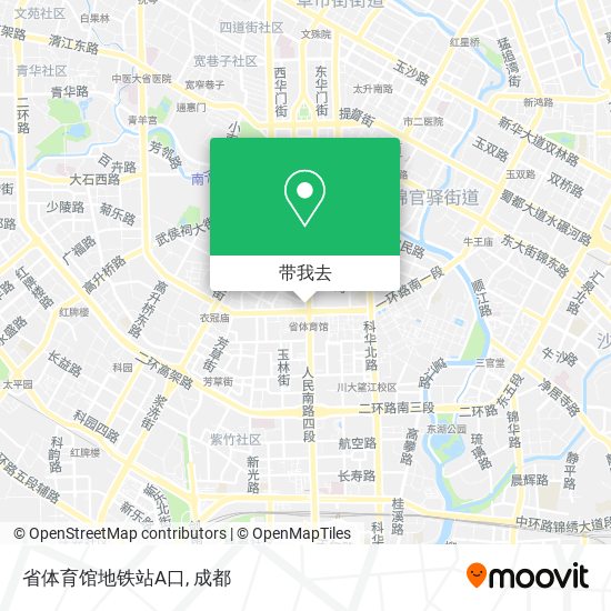 省体育馆地铁站A口地图