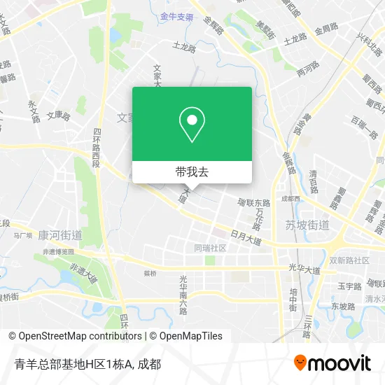 青羊总部基地H区1栋A地图