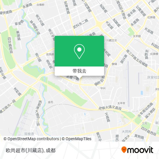 欧尚超市(川藏店)地图