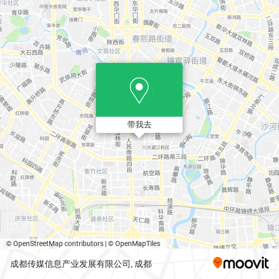 成都传媒信息产业发展有限公司地图