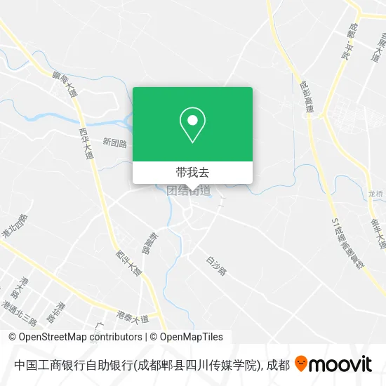 中国工商银行自助银行(成都郫县四川传媒学院)地图