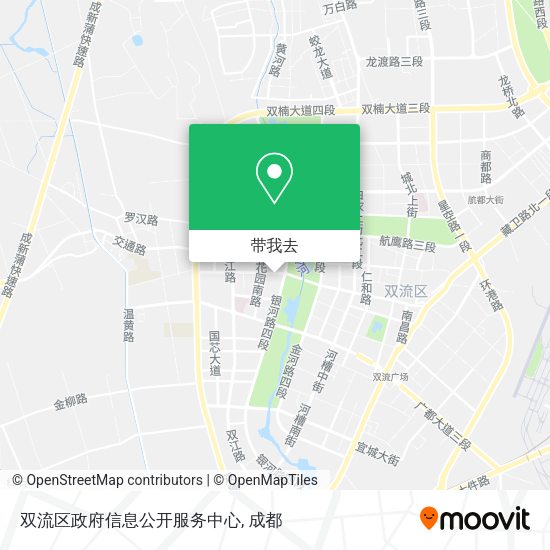 双流区政府信息公开服务中心地图
