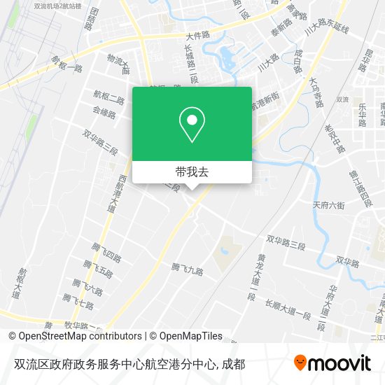 双流区政府政务服务中心航空港分中心地图